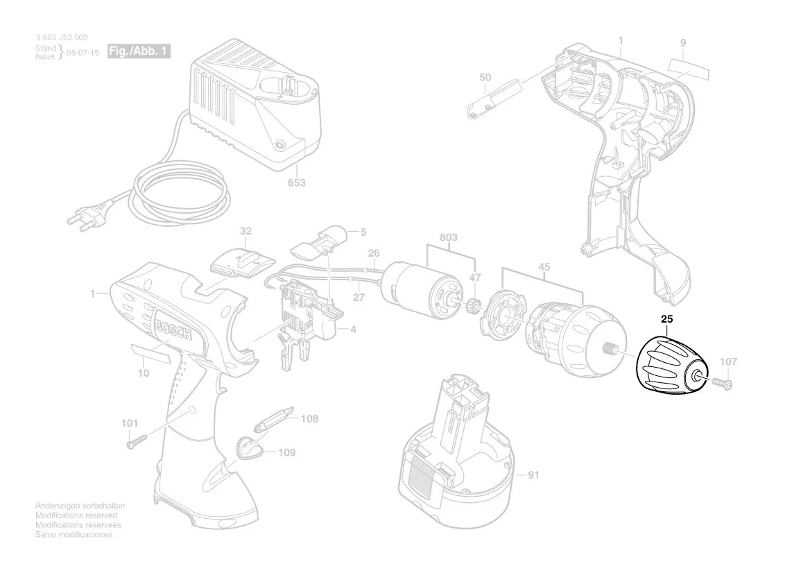 Mandrin à serrage rapide réf. 2 608 572 197 BOSCH